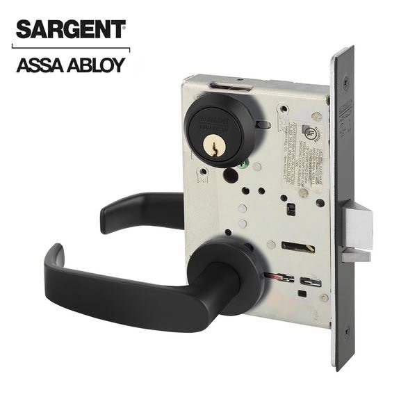 Sargent 8200 Series Mortise Lock Mechanical Storeroom or Closet Lock provided with LFIC (removable core) LN SRG-63-8204-LNL-BSP - main